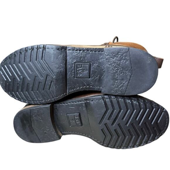 Frye Veronica Shearling Lined Leather Winter Duck Boot Rain Brown Womens Size 6 - Picture 8 of 8